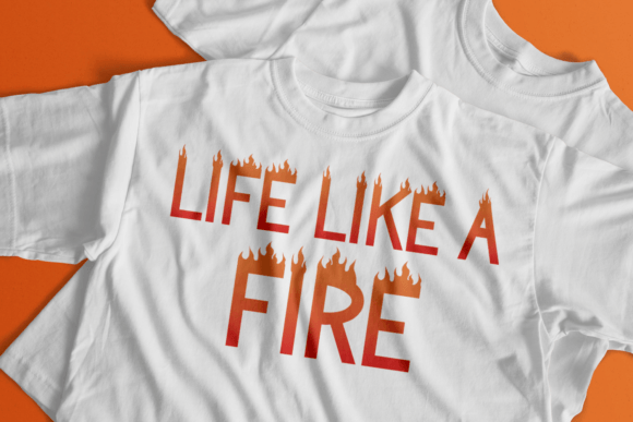Halloween on Fire Font PNG with transparent background - Preview 3