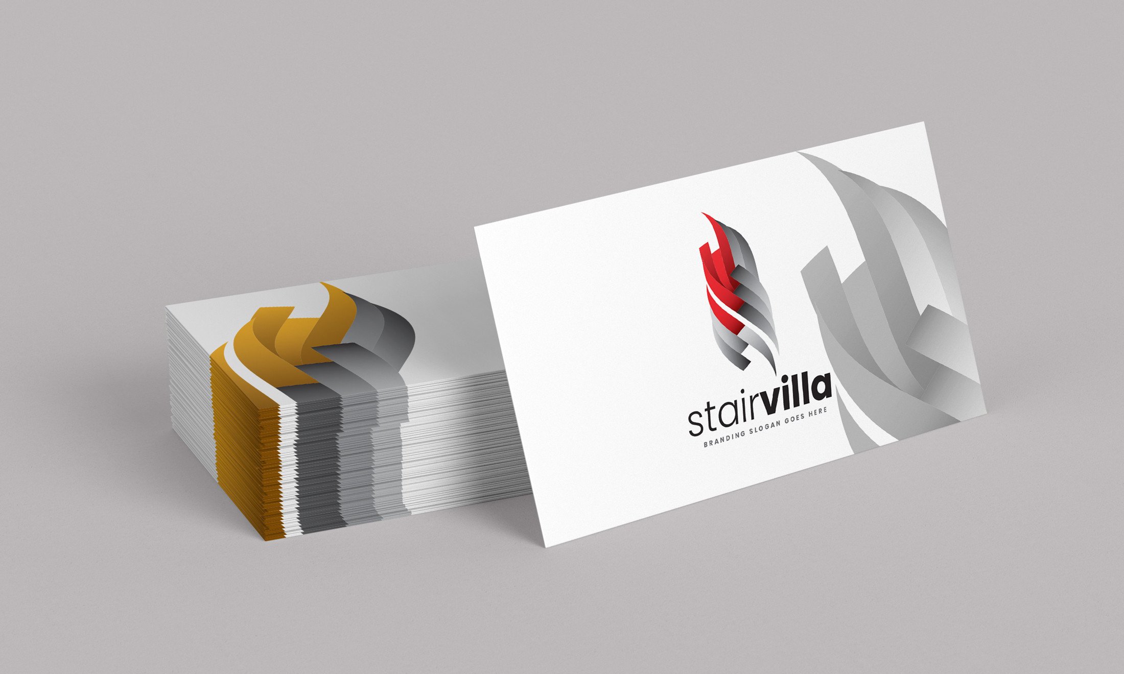 High Rise Staircase Model Building Logo Graphic by designmonsoon ...