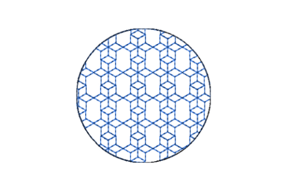 Japanese Sashiko Shape Circle