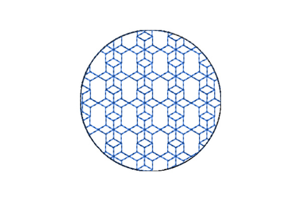 Japanese Sashiko Shape Circle