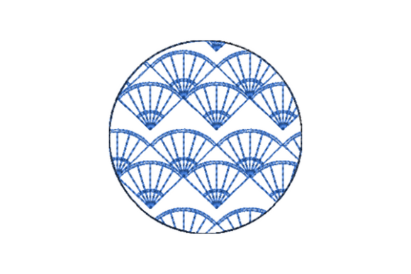 Japanese Sashiko Shape Circle