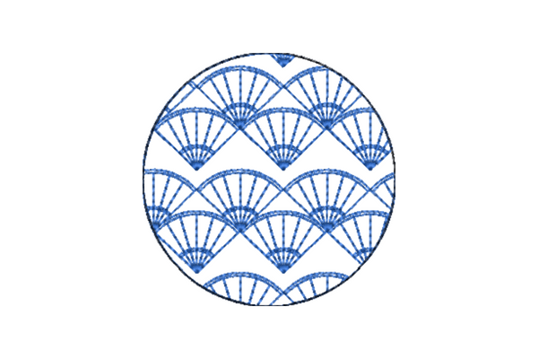 Japanese Sashiko Shape Circle