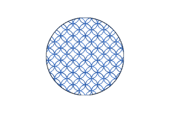 Japanese Sashiko Shape Circle