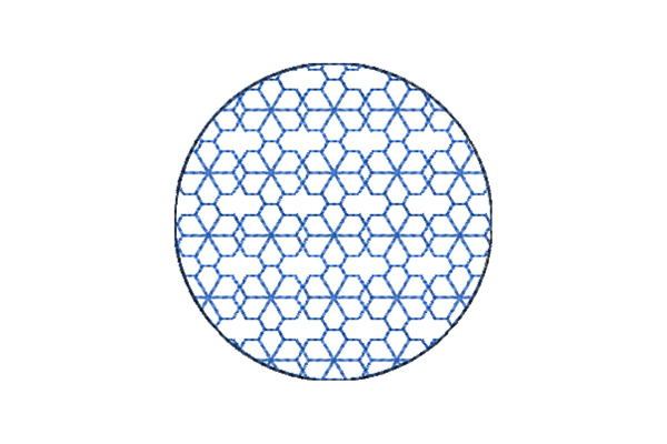 Japanese Sashiko Shape Circle