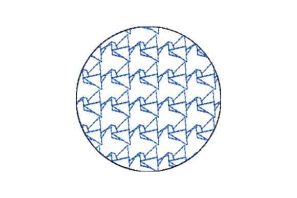 Japanese Sashiko Shape Circle