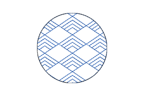 Japanese Sashiko Shape Circle