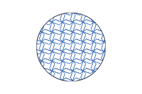 Japanese Sashiko Shape Circle