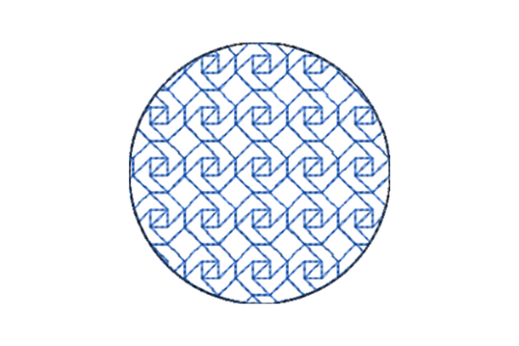 Japanese Sashiko Shape Circle