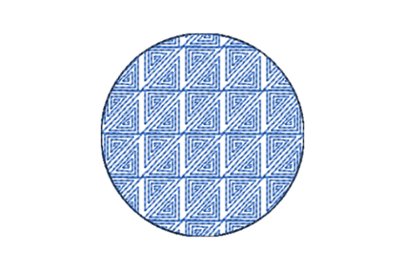Japanese Sashiko Shape Circle