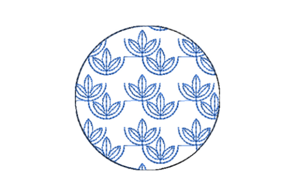 Japanese Sashiko Shape Circle
