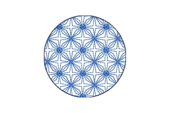 Japanese Sashiko Shape Circle