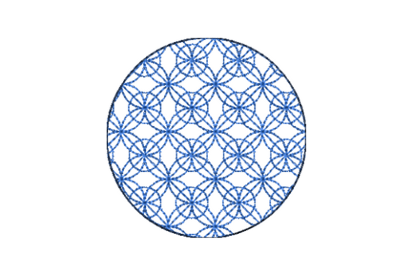 Japanese Sashiko Shape Circle