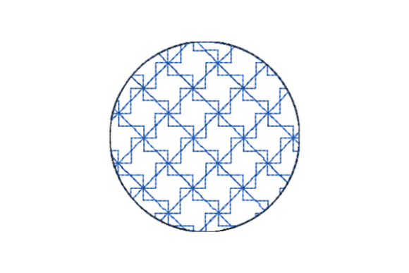 Japanese Sashiko Shape Circle