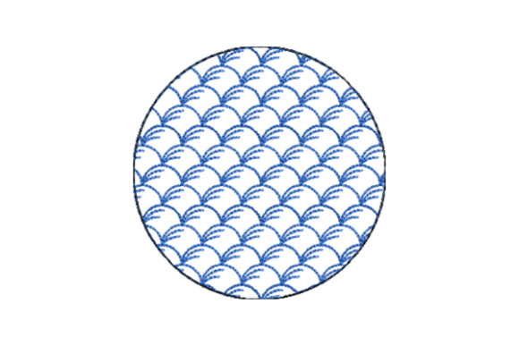 Japanese Sashiko Shape Circle