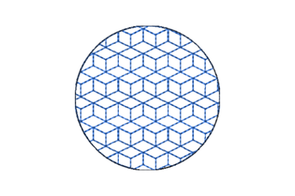 Japanese Sashiko Shape Circle