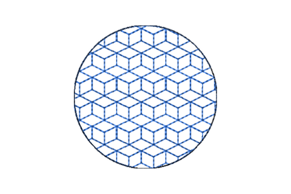 Japanese Sashiko Shape Circle