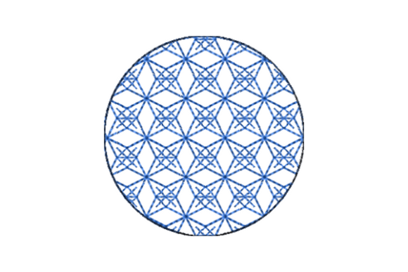 Japanese Sashiko Shape Circle