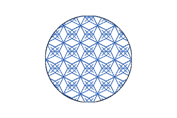 Japanese Sashiko Shape Circle