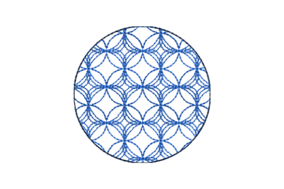 Japanese Sashiko Shape Circle