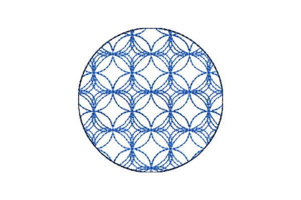 Japanese Sashiko Shape Circle