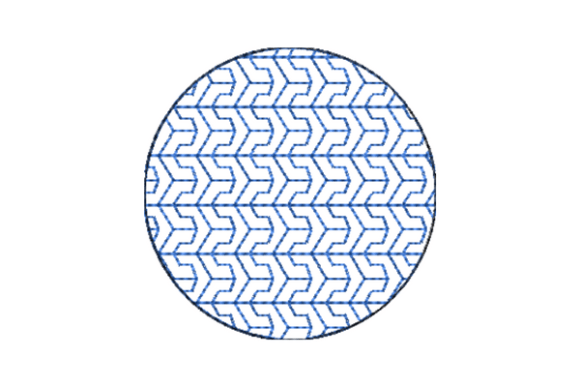Japanese Sashiko Shape Circle