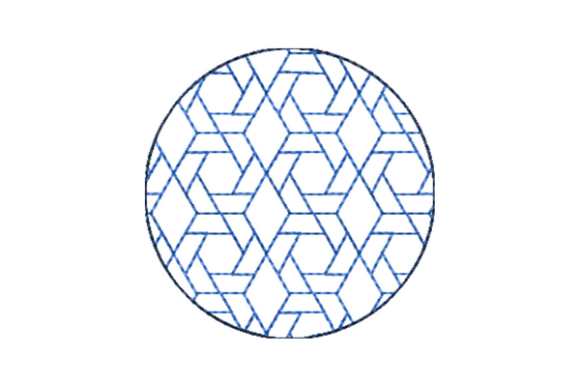 Japanese Sashiko Shape Circle