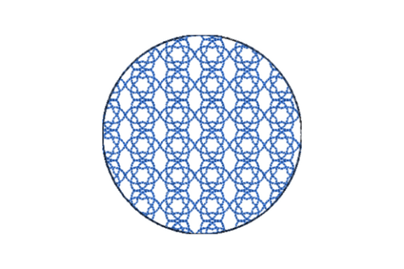 Japanese Sashiko Shape Circle