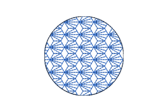 Japanese Sashiko Shape Circle