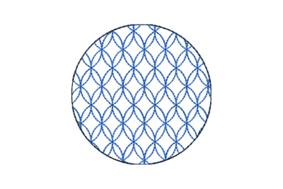 Japanese Sashiko Shape Circle