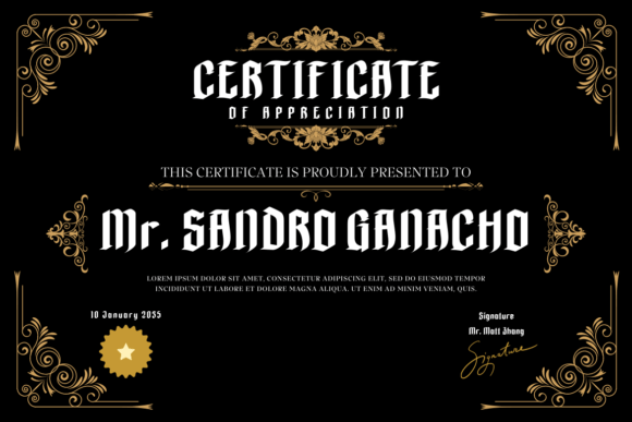 Kirha Font PNG with transparent background - Preview 2