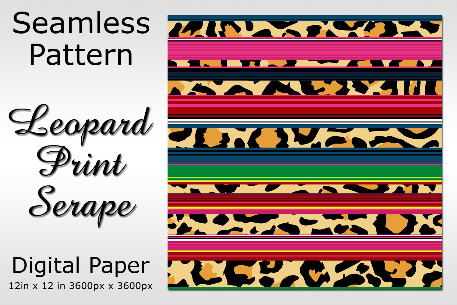 Leopard Print Serape Digital Paper 2 Graphic by ArtByTroy · Creative ...