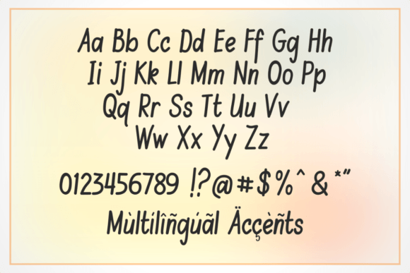 Melanie Handwriting Font PNG with transparent background - Preview 3