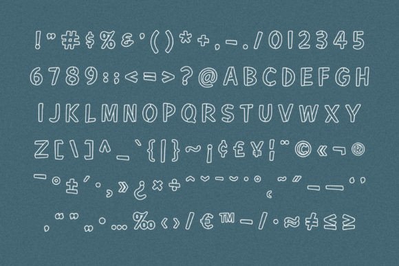 Panic Room Font PNG with transparent background - Preview 1