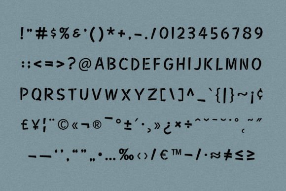 Panic Room Font PNG with transparent background - Preview 2