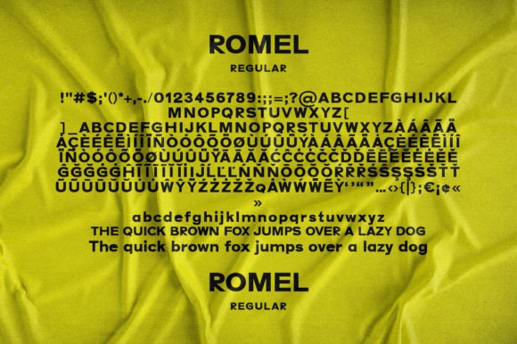 Romel Font PNG with transparent background - Preview 4
