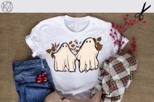 Retro Ghost Halloween, Sublimation, PNG Graphic by Momixzaa · Creative ...