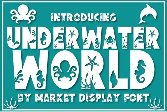 Preview specimen of Underwater World decorative font