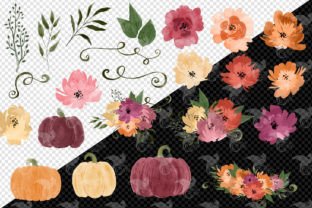 Watercolor Pumpkins Clipart Graphic by Digital Curio · Creative Fabrica