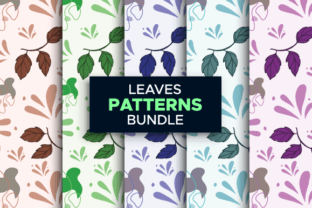 Leaf Seamless Patterns Bundle Graphic by Creatophics · Creative Fabrica
