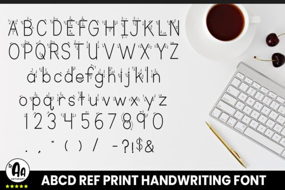 Abcd Ref Arrows Font - Preview 2