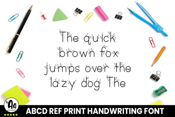 Abcd Ref Arrows Font - Preview 3
