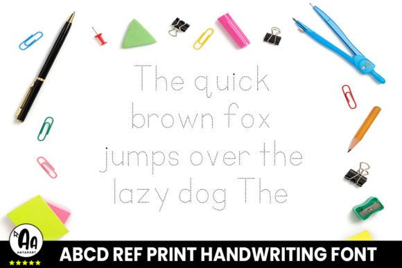 Abcd Ref Dotted Font - Preview 3