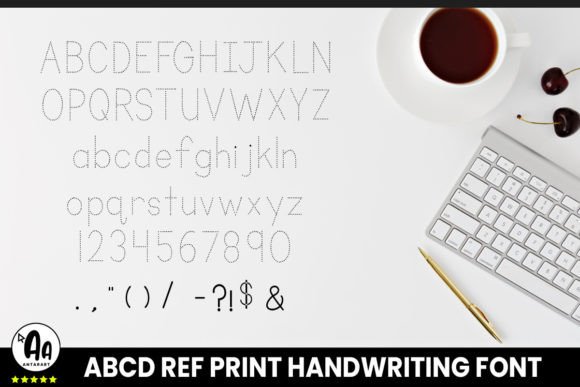 Abcd Ref Dotted Font - Preview 4