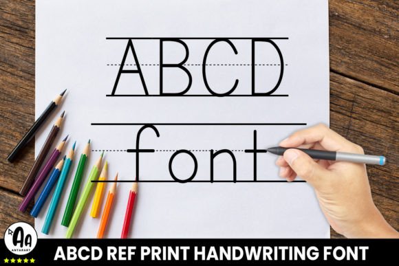 Abcd Ref Lined2 Font PNG with transparent background - Preview 1
