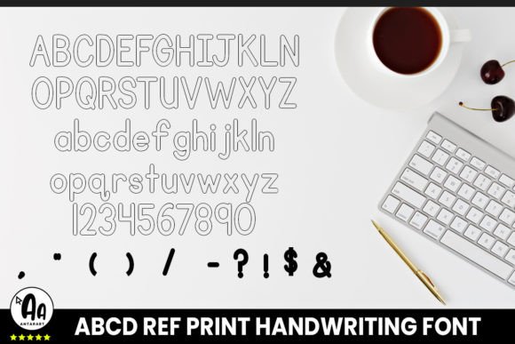 Abcd Ref Outlined Font - Preview 2