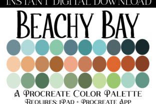 Beachy Bay Procreate Color Palette Graphic by ZaraRozaDesigns ...