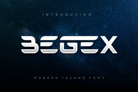 Begex Font PNG with transparent background - Preview 1