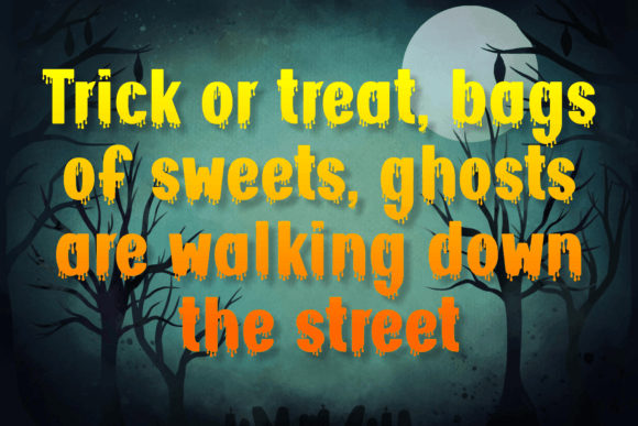 Bloody Pumpkin Font PNG with transparent background - Preview 3