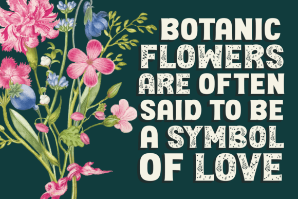 Botanic Floral Garden Font - Preview 1