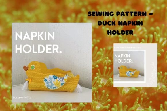 Duck Fabric Napkin Holder Sewing Pattern